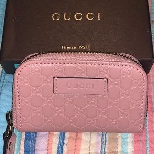 Small Pink Guccissima Coin Purse